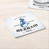 Het Singing Mermaid Poster Kartonnen Onderzetters (Schuin)