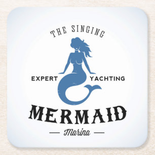 Het Singing Mermaid Poster Kartonnen Onderzetters