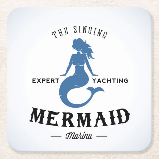 Het Singing Mermaid Poster Kartonnen Onderzetters (Voorkant)