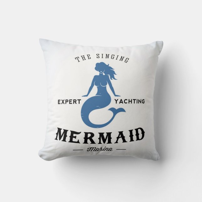 Het Singing Mermaid Poster Kussen (Voorkant)
