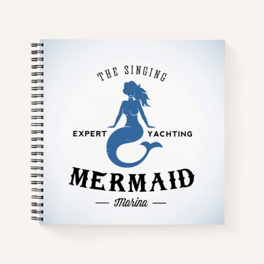 Het Singing Mermaid Poster Notitieboek (Voorkant)