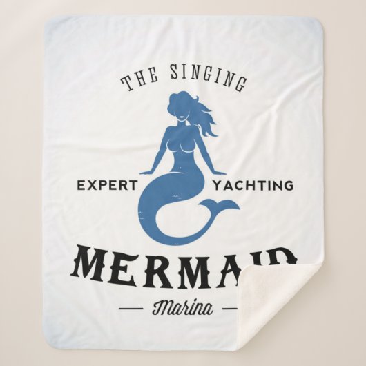 Het Singing Mermaid Poster Sherpa Deken (Voorkant)