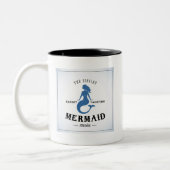 Het Singing Mermaid Poster Tweekleurige Koffiemok (Links)