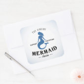 Het Singing Mermaid Poster Vierkante Sticker (Envelop)