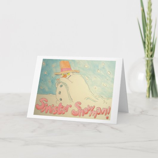 Het sinistere Ontwerp van Kerstmis van de Feestdagen Kaart (Voorkant)