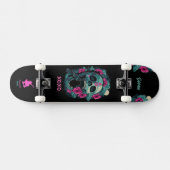 Het skateboard "Originally Girl" met Skull (Horizontaal)