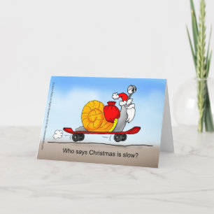 Het Skateboard van de kerstman Feestdagen Kaart