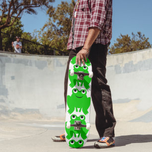 Het Skateboard van de kikker