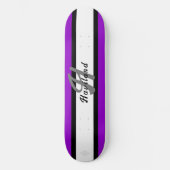 Het Skateboard van de Kleur van de douane met Naam (Voorkant)