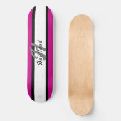 Het Skateboard van de Kleur van de douane met Naam (Voorkant)
