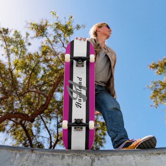 Het Skateboard van de Kleur van de douane met Naam (Buiten 1)