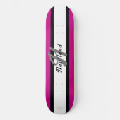 Het Skateboard van de Kleur van de douane met Naam (Voorkant)