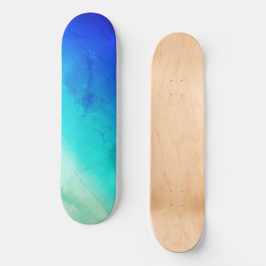 Het skateboard van Sky, Blue and Green Hues (Voorkant)