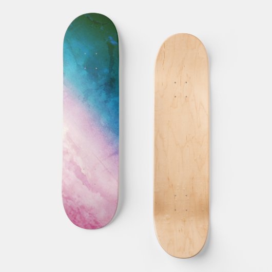 Het skateboard van Sky, Blue and Pink Hues (Voorkant)