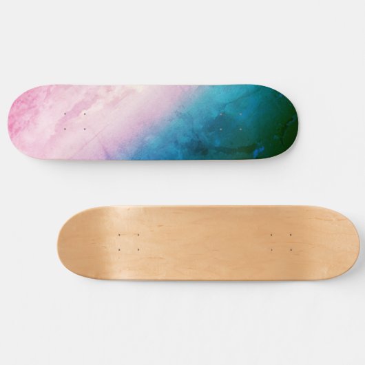 Het skateboard van Sky, Blue and Pink Hues (Horizontaal)