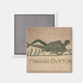 Het skelet met de titel 'Know' Magneet (Voorkant / Achterkant)