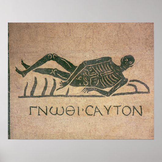 Het skelet met de titel 'Know' Poster (Voorkant)