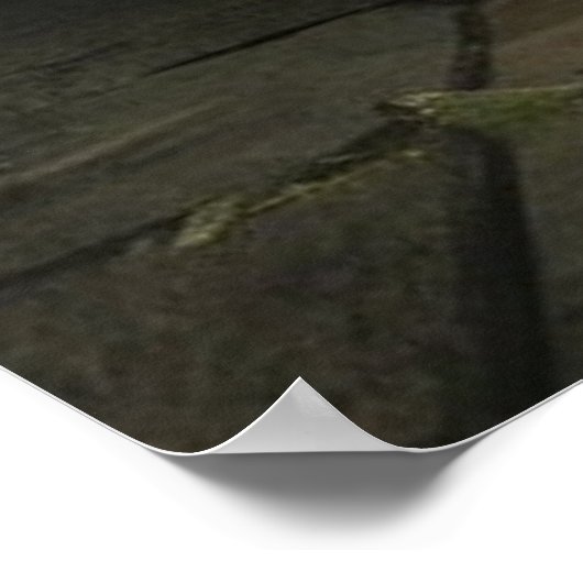 Het skelet schildert een stilleven poster (Hoek)