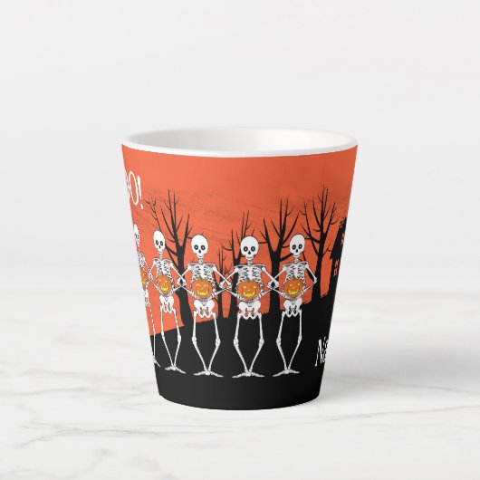 Het Skelet Team Latte Mok (Voorkant)