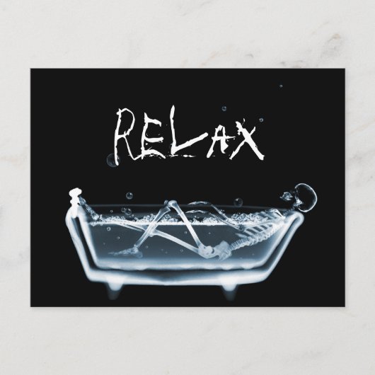 HET SKELET VAN DE VISIE VAN DE RÖNTGENSTRAAL VAN BRIEFKAART (Voorkant)