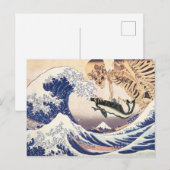 Het skeletspatroon in de Grote Golf Briefkaart (Voorkant / Achterkant)