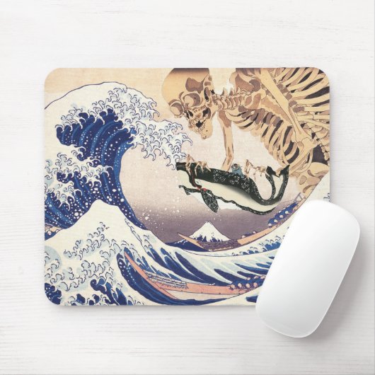 Het skeletspatroon in de Grote Golf Muismat (Met muis)