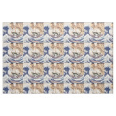 Het skeletspatroon in de Grote Golf Stof (Fat Quarter)