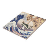 Het skeletspatroon in de Grote Golf Tegeltje (Zijkant)