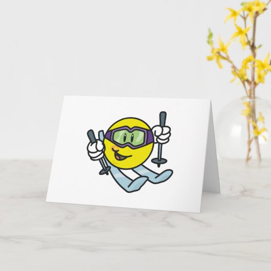 Het ski?en kaart (Gele Bloem)