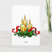 Het Ski?en van de kerstman Feestdagen Kaart (Achterkant)