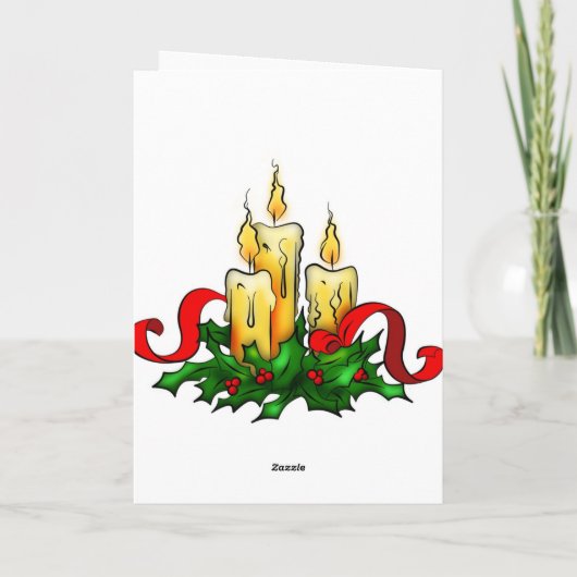 Het Ski?en van de kerstman Feestdagen Kaart (Achterkant)