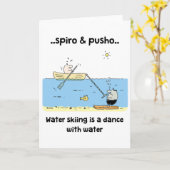 Het Ski?en van Spiro & van het Water Pusho het Kaart (Gele Bloem)