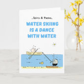 Het Ski?en van Spiro & van het Water Pusho het Kaart (Gele Bloem)