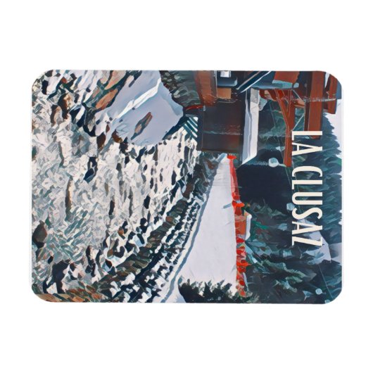 Het skigebied Clusaz Magneet (Horizontaal)