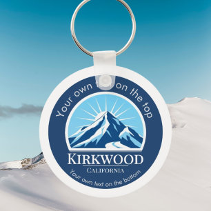 Het skigebied Kirkwood California Sleutelhanger