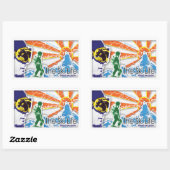 Het skileven - Vier je passie Rechthoekige Sticker (Vel)