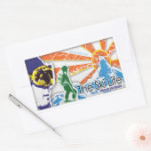 Het skileven - Vier je passie Rechthoekige Sticker (Envelop)