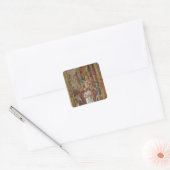 Het slaafse Clovis I Vierkante Sticker (Envelop)