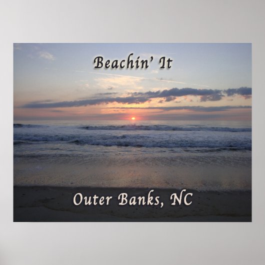 Het slaan naar buitenbanken in North Carolina Poster (Voorkant)