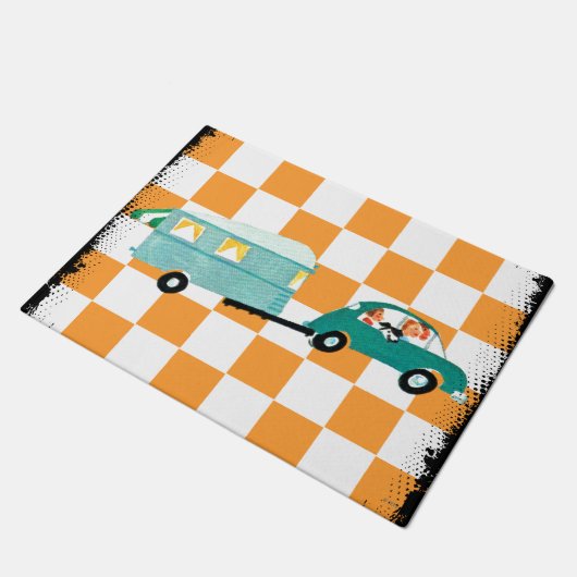 Het slaan van de Open Road 1 Deurmat (Schuin)