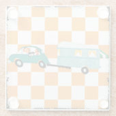 Het slaan van de Open Road 1 Glazen Onderzetter (Achterkant)