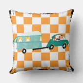 Het slaan van de Open Road 1 Kussen (Achterkant)