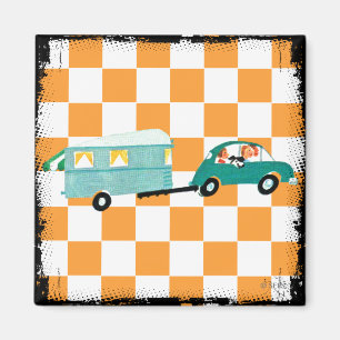 Het slaan van de Open Road 1 Magneet