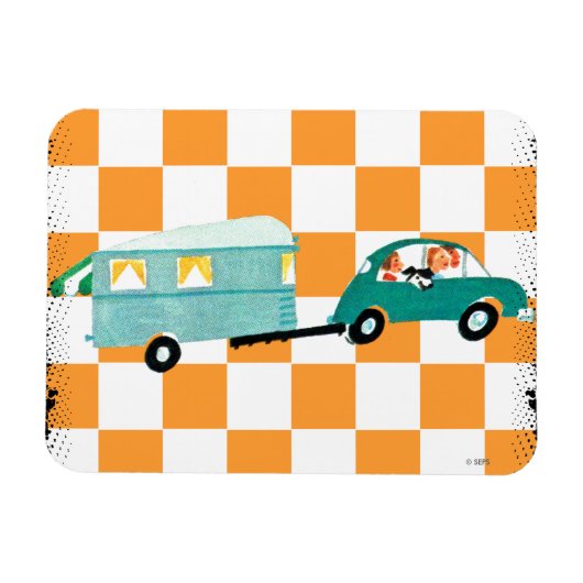 Het slaan van de Open Road 1 Magneet (Horizontaal)