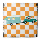 Het slaan van de Open Road 1 Tegeltje (Voorkant)