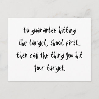 Het slaan van het Doel Briefkaart