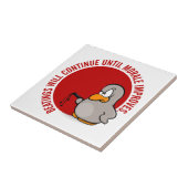 Het slaan zal doorgaan tot het moreel verbetert tegeltje (Zijkant)