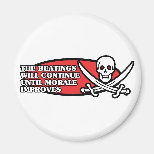 het slaan zal doorgaan tot morale verbetering bren magneet (Voorkant)