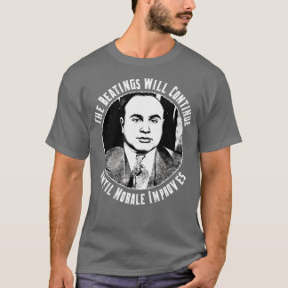 het slaan zal doorgaan tot morale verbetering bren t-shirt