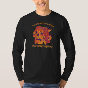 het slaan zal doorgaan tot morale verbetering bren t-shirt